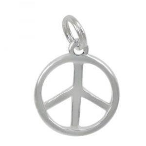 Sterling Silver Peace Symbol Charm | Fashion Jewellery Outlet | Fashion Jewellery Outlet