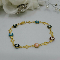 Gold Plated Evil Eye Bracelet | Fashion Jewellery Outlet | Fashion Jewellery Outlet