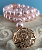Allah Chuga Pink Swarovski Pearl Tasbih | Fashion Jewellery Outlet | Fashion Jewellery Outlet