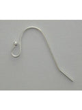 925 Shiny Ball End Fish Hook Earwire | Fashion Jewellery Outlet | Fashion Jewellery Outlet