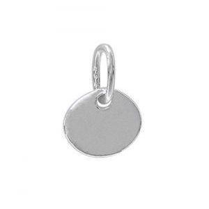Sterling Silver Round Tag 6mm L | Fashion Jewellery Outlet | Fashion Jewellery Outlet