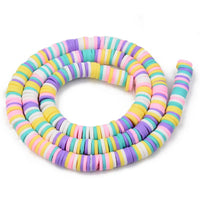 Mixed Purple & Blue pastel Heishi Beads | Fashion Jewellery Outlet | Fashion Jewellery Outlet