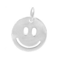 Sterling Silver Smiley Face Charm | Fashion Jewellery Outlet | Fashion Jewellery Outlet