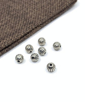 Antique Silver Round Beads for making beaded bracelets