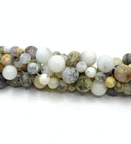 African Moss Dendritic Opal Gemstone Beads