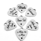Maid of Honor Laser Engraved Charms | Fashion Jewellery Outlet | Fashion Jewellery Outlet