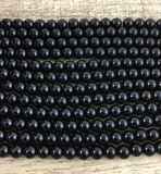 10mm Shiny Black Agate Bead | Fashion Jewellery Outlet | Fashion Jewellery Outlet