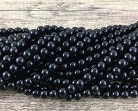 10mm Shiny Black Agate Bead | Fashion Jewellery Outlet | Fashion Jewellery Outlet