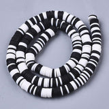 6mm Black and White Heishi Beads | Fashion Jewellery Outlet | Fashion Jewellery Outlet