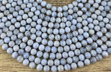 6mm Blue Lace Agate Bead | Fashion Jewellery Outlet | Fashion Jewellery Outlet