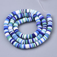 6mm Blue and White Heishi Beads | Fashion Jewellery Outlet | Fashion Jewellery Outlet