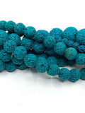 Teal Blue Lava Beads