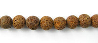4mm Brown Lava Beads | Fashion Jewellery Outlet | Fashion Jewellery Outlet