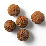 10mm Brown Lava Beads | Fashion Jewellery Outlet | Fashion Jewellery Outlet