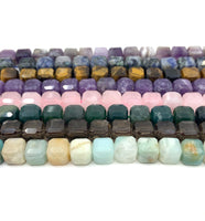 Cube Faceted Gemstone Beads | Fashion Jewellery Outlet