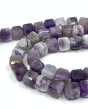 Dog Tooth Amethyst Cube Beads | Fashion Jewellery Outlet