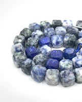 Sodalite cube gemstone beads