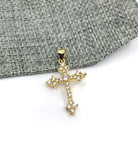 Cubic zirconia cross pendant for necklace