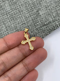 Catholic cross pendant gold
