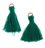 Poly Cotton Tassel, Green Thread Tassel | Fashion Jewellery Outlet | Fashion Jewellery Outlet