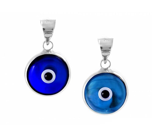 Evil Eye 1 Pendant, Sterling Silver | Fashion Jewellery Outlet | Fashion Jewellery Outlet