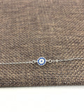 Minimalist Evil Eye Curb chain Bracelet with extension | Fashion Jewellery Outlet