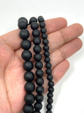 Black Faceted Gemstone beads in 6mm, 8mm and 10mm size