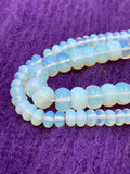 Donut Faceted Opalite Beads
