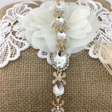 Crystal Fancy Oval Shape Bridal Bracelet | Fashion Jewellery Outlet | Fashion Jewellery Outlet