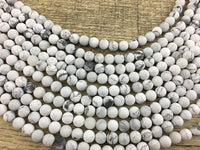 8mm White Howlite Bead | Fashion Jewellery Outlet | Fashion Jewellery Outlet