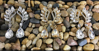 Crystal Marquise Teardrop Earrings, Silver | Fashion Jewellery Outlet | Fashion Jewellery Outlet
