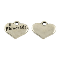 Alloy Silver Flower Girl Charm | Fashion Jewellery Outlet | Fashion Jewellery Outlet