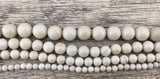 6mm Fossil Beads, Ivory Round Beads | Fashion Jewellery Outlet | Fashion Jewellery Outlet