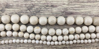 8mm Fossil Beads, Ivory Round Beads | Fashion Jewellery Outlet | Fashion Jewellery Outlet
