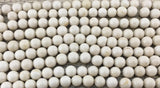 10mm Fossil Beads, Ivory Round Beads | Fashion Jewellery Outlet | Fashion Jewellery Outlet