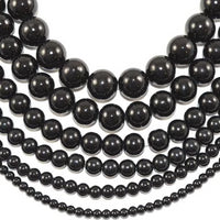 8mm Faux Glass Pearls Bead, Black | Fashion Jewellery Outlet | Fashion Jewellery Outlet