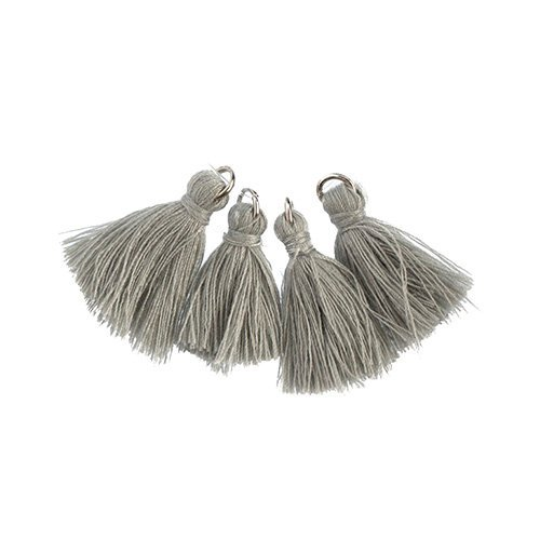 Poly Cotton Tassel, Grey Thread Tassel | Fashion Jewellery Outlet | Fashion Jewellery Outlet