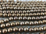 8mm Bronze Hematite Bead | Fashion Jewellery Outlet | Fashion Jewellery Outlet