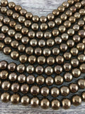 8mm Bronze Hematite Bead | Fashion Jewellery Outlet | Fashion Jewellery Outlet