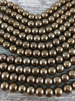 6mm Bronze Hematite Bead | Fashion Jewellery Outlet | Fashion Jewellery Outlet