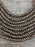 Donut Shaped Bronze Hematite Bead | Fashion Jewellery Outlet | Fashion Jewellery Outlet