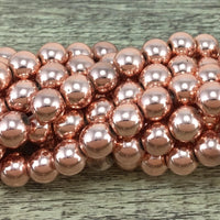 4mm Rose Gold Hematite Bead | Fashion Jewellery Outlet | Fashion Jewellery Outlet