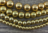 10mm Gold Hematite Bead | Fashion Jewellery Outlet | Fashion Jewellery Outlet