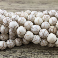 4mm Beige Howlite Bead | Fashion Jewellery Outlet | Fashion Jewellery Outlet