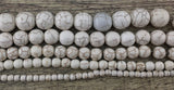 8mm Beige Howlite Bead | Fashion Jewellery Outlet | Fashion Jewellery Outlet