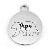 Papa Bear Custom Charm | Fashion Jewellery Outlet | Fashion Jewellery Outlet