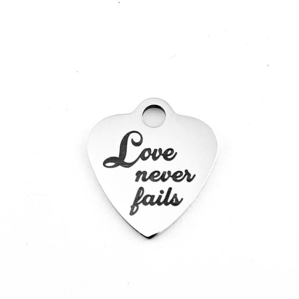 Love never fails Customized Charms | Fashion Jewellery Outlet | Fashion Jewellery Outlet