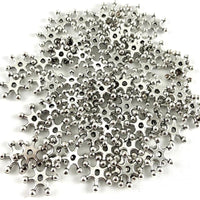 12mm Alloy Rhodium Plated Daisy Spacers | Fashion Jewellery Outlet | Fashion Jewellery Outlet