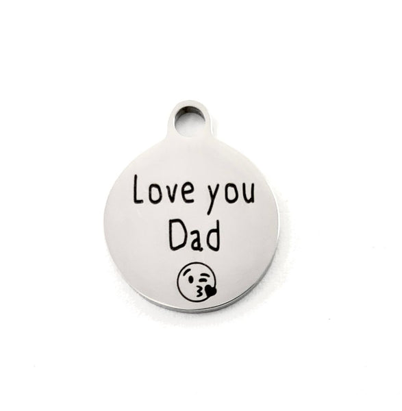 Love you Dad Custom Charm | Fashion Jewellery Outlet | Fashion Jewellery Outlet