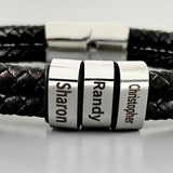 Faux Leather Men's Braided bracelet | Fashion Jewellery Outlet | Fashion Jewellery Outlet